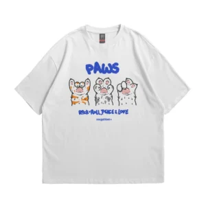 Paws Oversized T‑Shirt