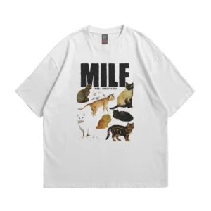 Man I Love Felines Oversized T‑Shirt