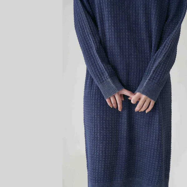Volca Long Sleeve Knit Dress