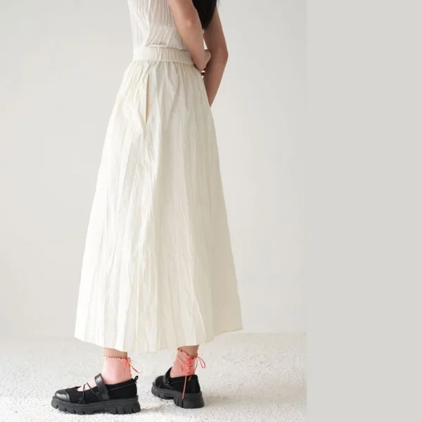 Eiro Pleated Crinkled Skirt