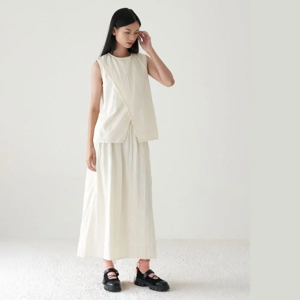 Eiro Pleated Crinkled Skirt