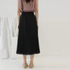 Slate Pleated Skirt