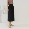 Slate Pleated Skirt