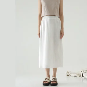 Terra Pleated Midi Skirt