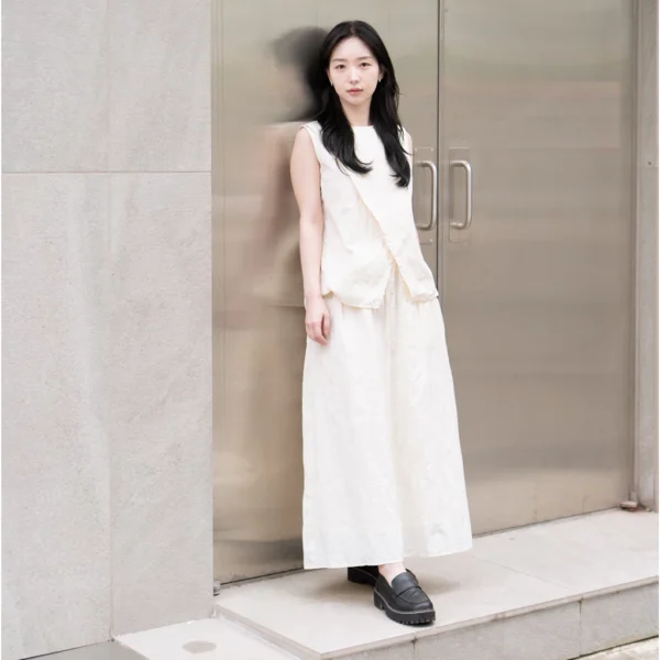 Eiro Pleated Crinkled Skirt