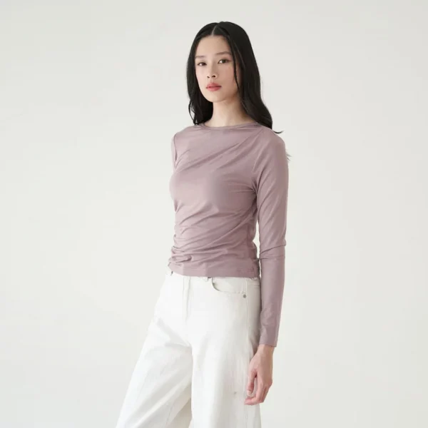Aera Asymmetric Drape Top