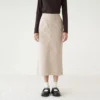 Nerra Chino Midi Skirt